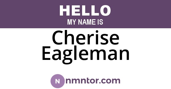 Cherise Eagleman