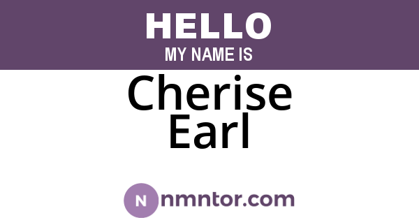 Cherise Earl