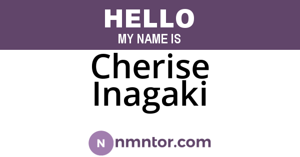 Cherise Inagaki