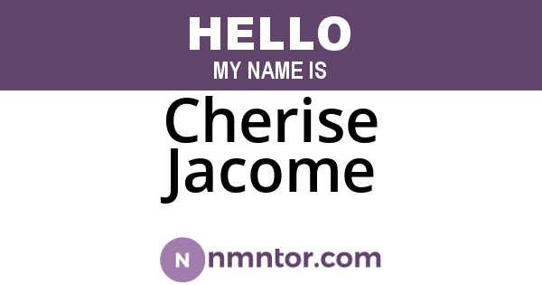 Cherise Jacome