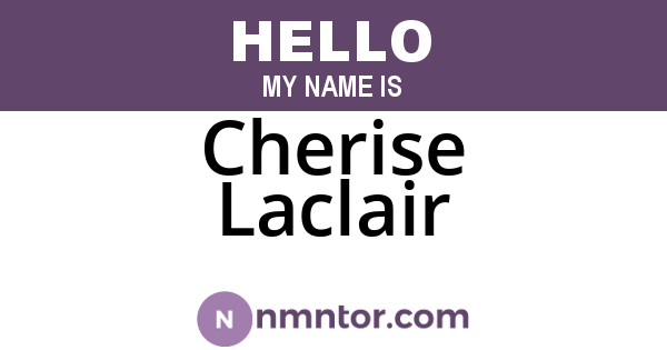 Cherise Laclair