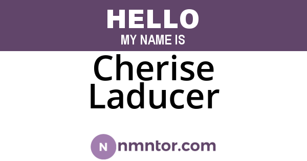 Cherise Laducer