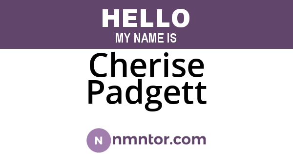 Cherise Padgett