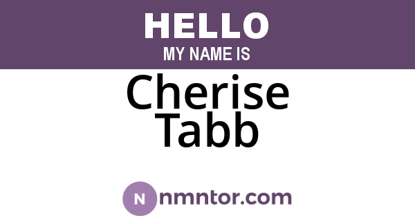 Cherise Tabb