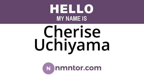 Cherise Uchiyama