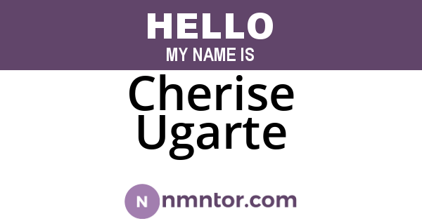 Cherise Ugarte