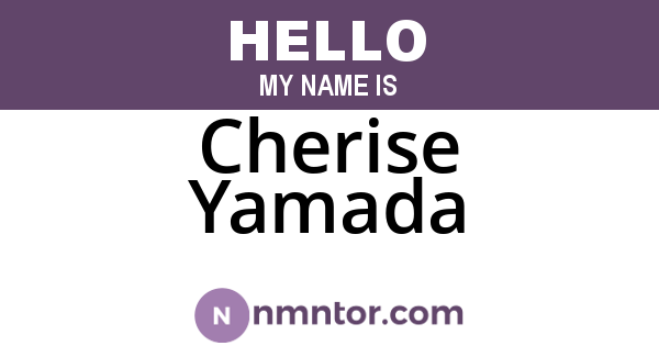 Cherise Yamada