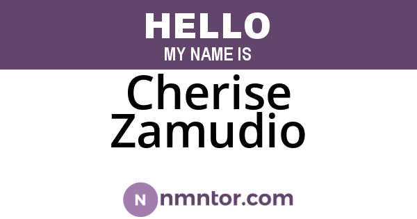 Cherise Zamudio