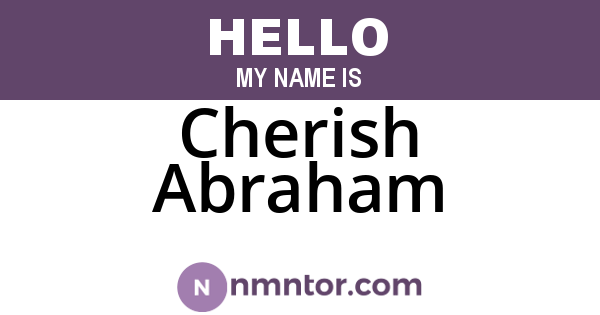 Cherish Abraham