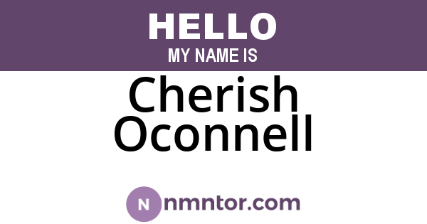 Cherish Oconnell