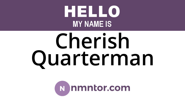Cherish Quarterman