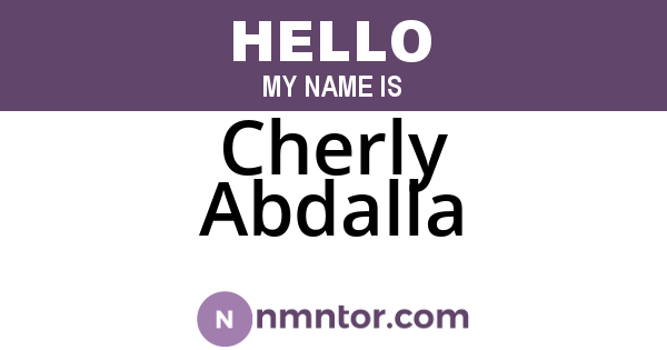 Cherly Abdalla