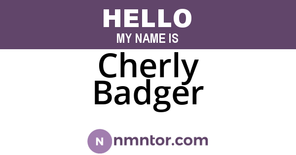 Cherly Badger