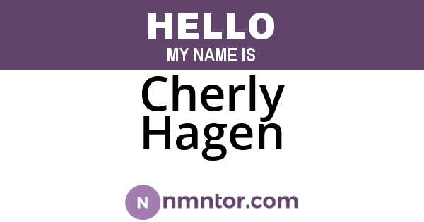 Cherly Hagen
