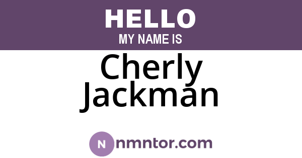 Cherly Jackman