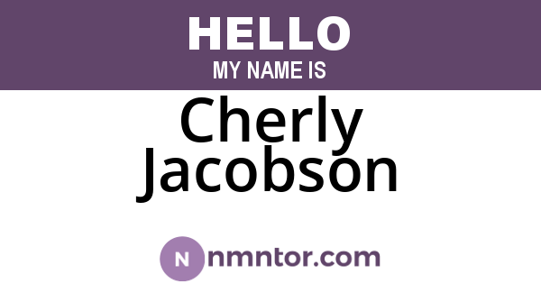 Cherly Jacobson
