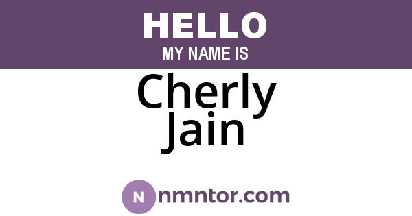 Cherly Jain