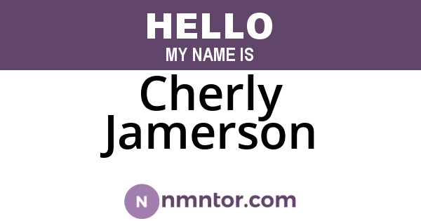 Cherly Jamerson