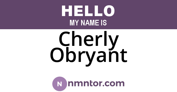Cherly Obryant