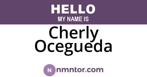 Cherly Ocegueda