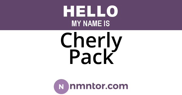 Cherly Pack