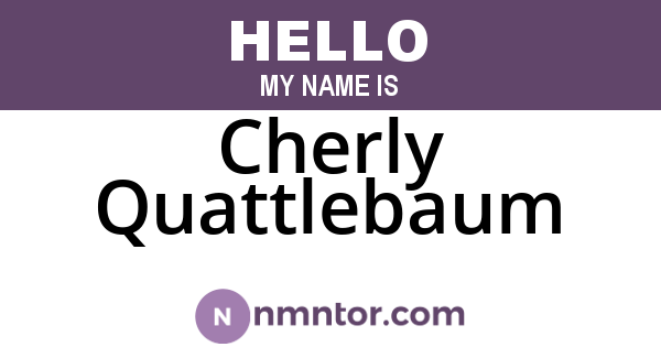 Cherly Quattlebaum