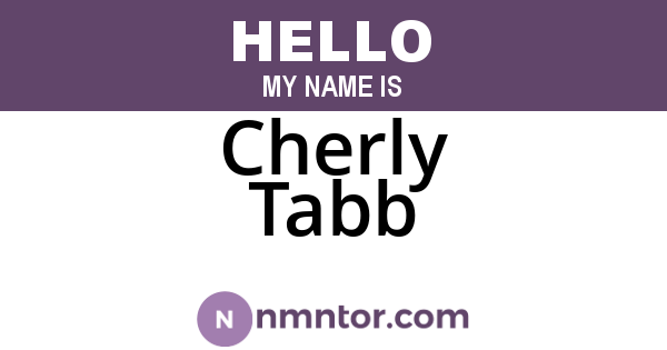 Cherly Tabb
