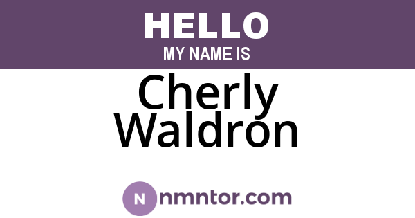 Cherly Waldron
