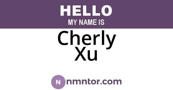 Cherly Xu