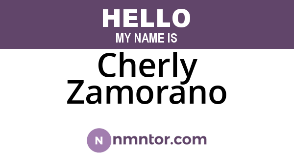 Cherly Zamorano