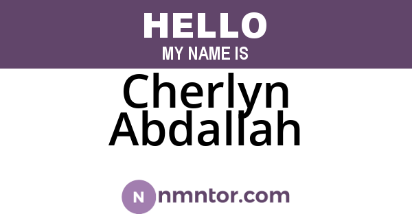 Cherlyn Abdallah