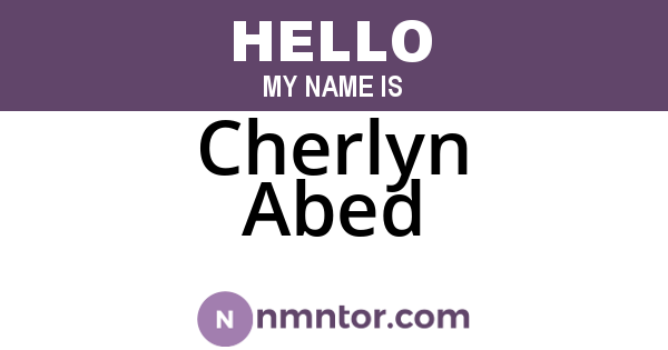 Cherlyn Abed