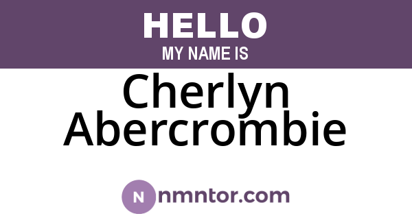 Cherlyn Abercrombie