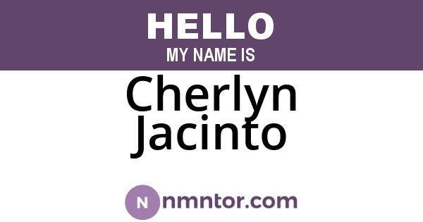 Cherlyn Jacinto
