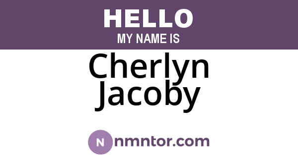 Cherlyn Jacoby