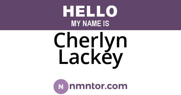 Cherlyn Lackey