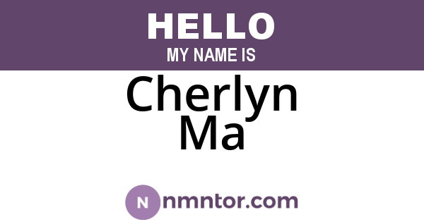 Cherlyn Ma