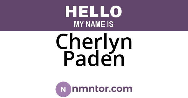 Cherlyn Paden