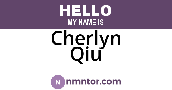 Cherlyn Qiu