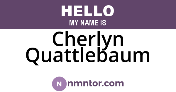 Cherlyn Quattlebaum
