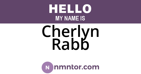 Cherlyn Rabb