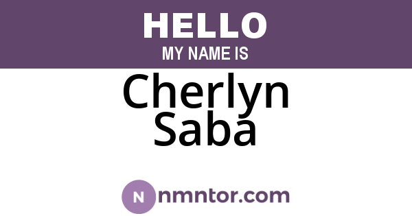 Cherlyn Saba