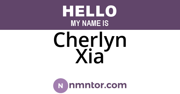 Cherlyn Xia