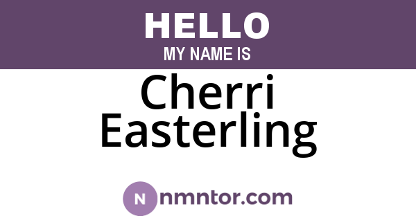 Cherri Easterling