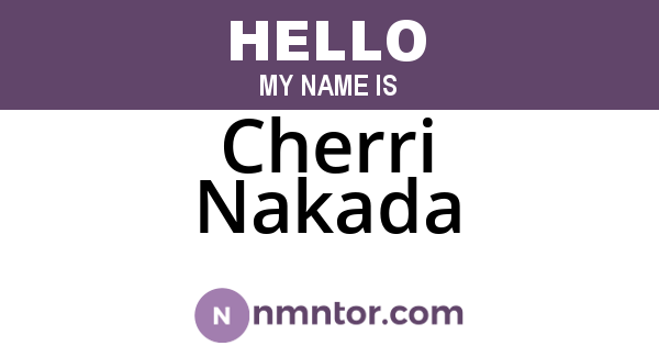 Cherri Nakada