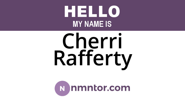 Cherri Rafferty
