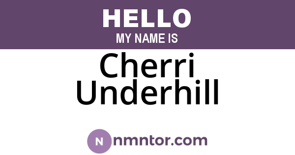 Cherri Underhill
