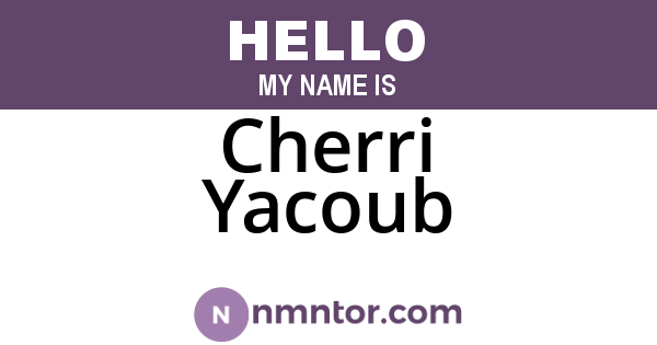 Cherri Yacoub
