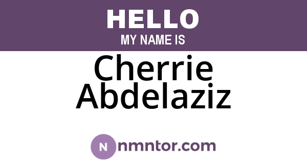 Cherrie Abdelaziz