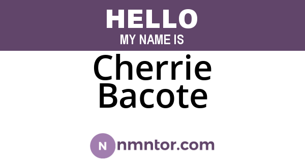 Cherrie Bacote